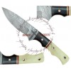 REBEL WOLF RANGER DAMASCUS 1095 HC & 15N20 KNIFE 9.75 INCH